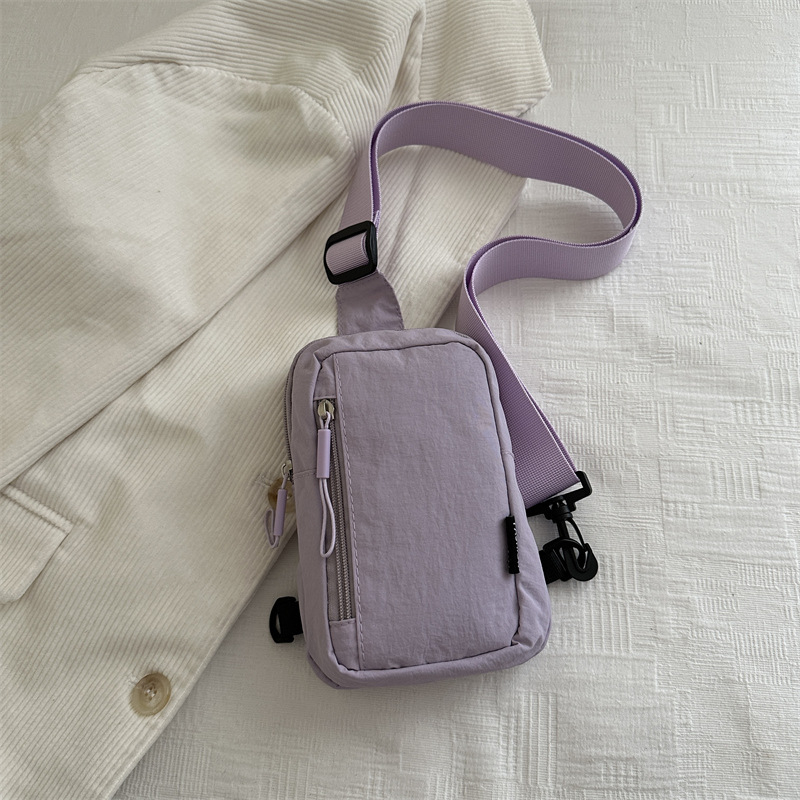 Crossbody torba za telefon - Urban stil, Specijalni materijal, Proljeće 2025, Zip zatvarač, Poliester podstava