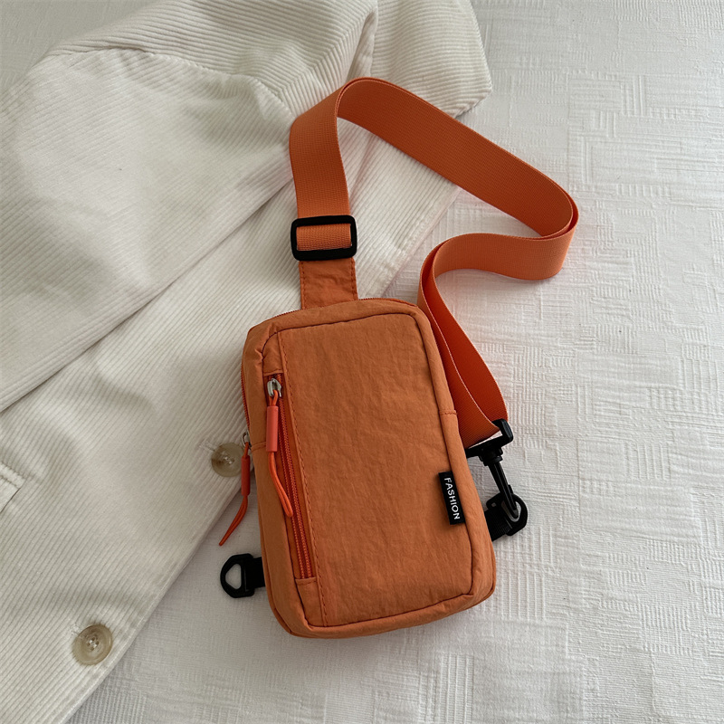 Crossbody torba za telefon - Urban stil, Specijalni materijal, Proljeće 2025, Zip zatvarač, Poliester podstava