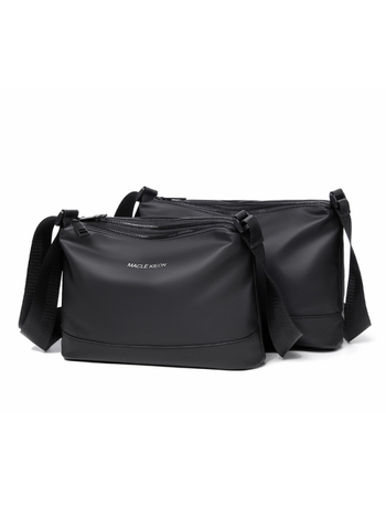 MACLE KIEON muška torbica preko ramena - stil National Tide New Wind, materijal koža s filmom, uzorak slova, vodootporna, ultra lagana