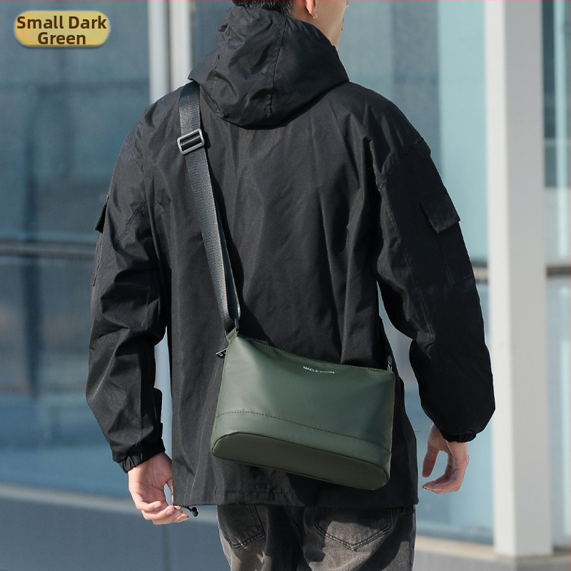 MACLE KIEON vyriška pečių rankinė - National Tide New Wind stilius, plėvelės danga oda, raidžių raštas, atspari vandeniui, ultra lengva