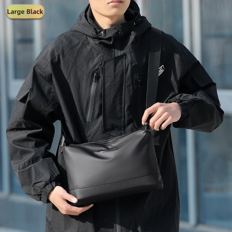 MACLE KIEON vyriška pečių rankinė - National Tide New Wind stilius, plėvelės danga oda, raidžių raštas, atspari vandeniui, ultra lengva