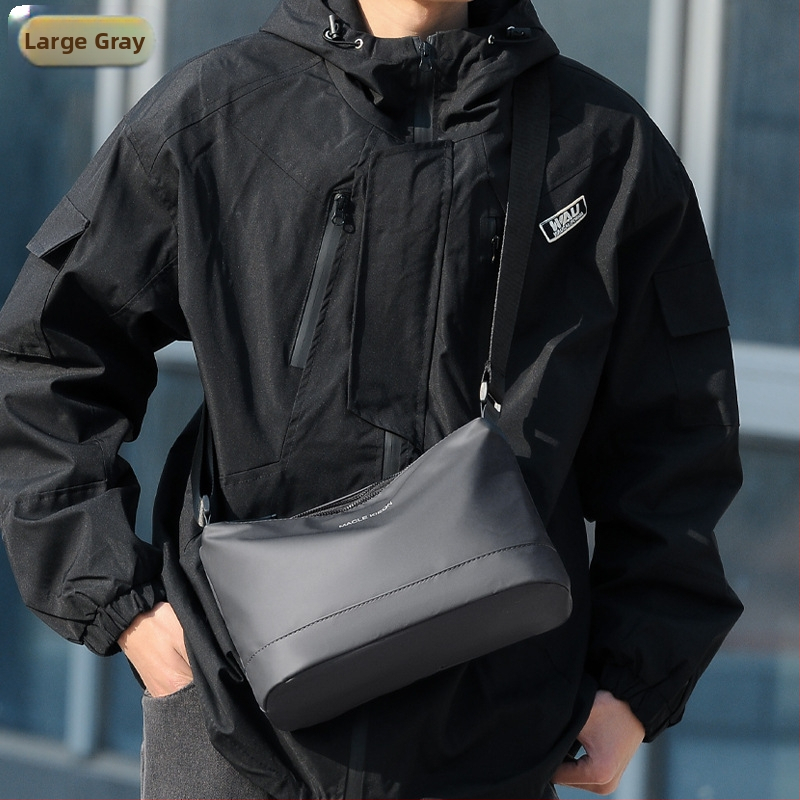 MACLE KIEON vyriška pečių rankinė - National Tide New Wind stilius, plėvelės danga oda, raidžių raštas, atspari vandeniui, ultra lengva