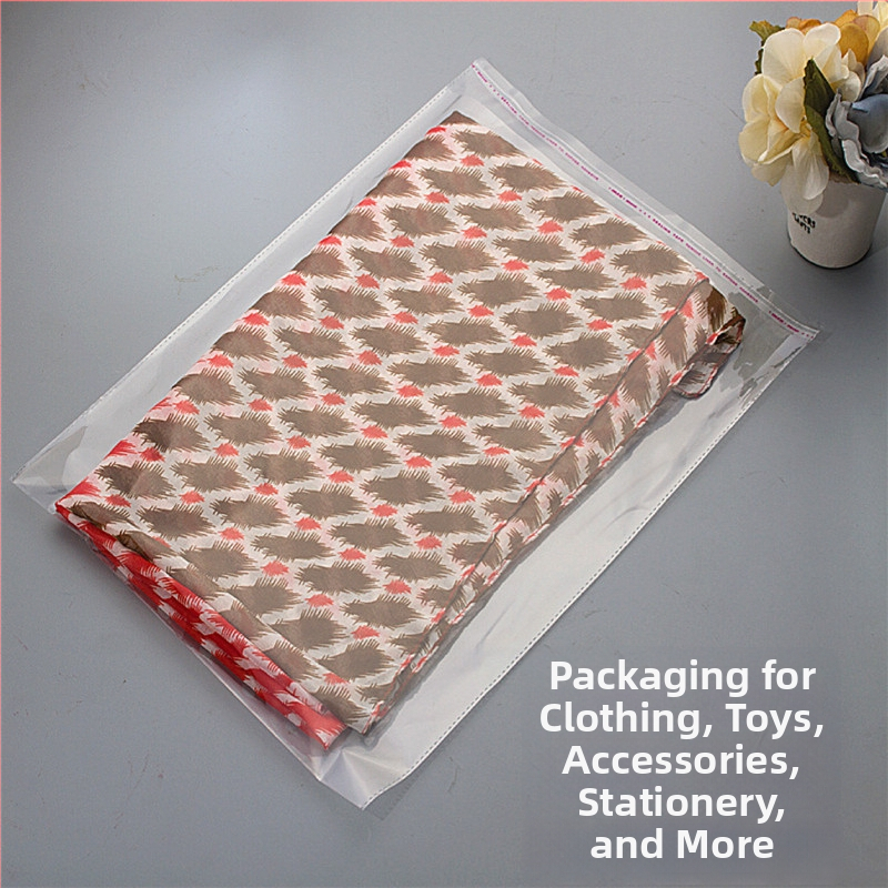 OPP läbipaistev isekleepuv pakkekott, kohandatud logoga trükk, gravüürtrükk, mustrid tellimuse järgi