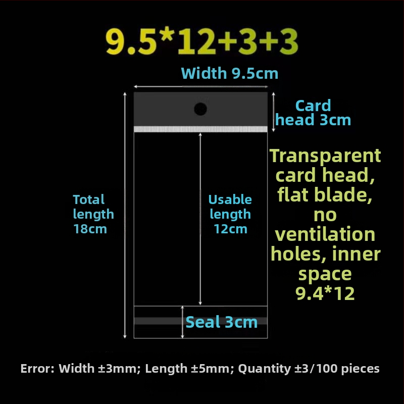 OPP kleepuv kolmnurkne kott, läbipaistev trükitud pakendikott, kohandatav