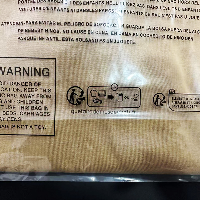 PE vrećica za odjeću sa zatvaračem za pakiranje; materijal: PE; namjena: pakiranje odjeće; marka: bez licenciranih privatnih marki