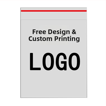 Lipnus drabužių maišelis – skaidrus plastikinis maišelis drabužiams, su atspausdintu logotipu, 100% nauja medžiaga