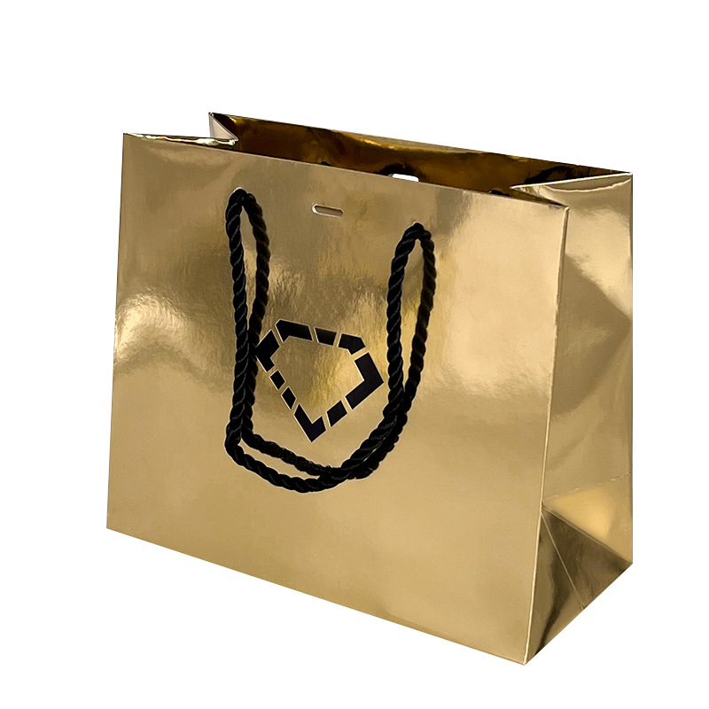 Prilagodljive darovne torbe od kartona, tote oblik, s toplim otiskom, mogućnost otiska logotipa