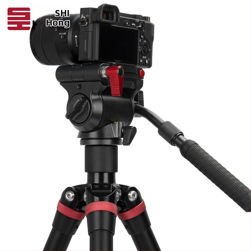 Hlava pan-tilt pre kameru z hliníkovej zliatiny, horizontálne otáčanie 360°, obmedzenie otáčania 360°, hmotnosť 1 kg, univerzálna kompatibilita