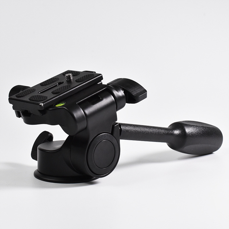 Cap de trepied pentru lampă de pescuit nocturn, amortizare, încărcătură 10 kg, aluminiu turnat, orizontal 180°, vertical 90°, greutate 250 g