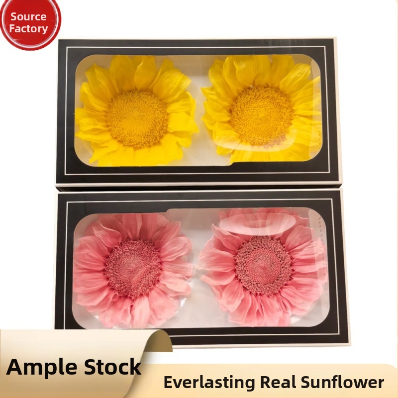 Saglabāts saulespuķes rotājums — dekoratīvs dāvanu priekšmets; materiāls: saglabāti ziedi; piemērots dāvanām skolotājiem un klasesbiedriem