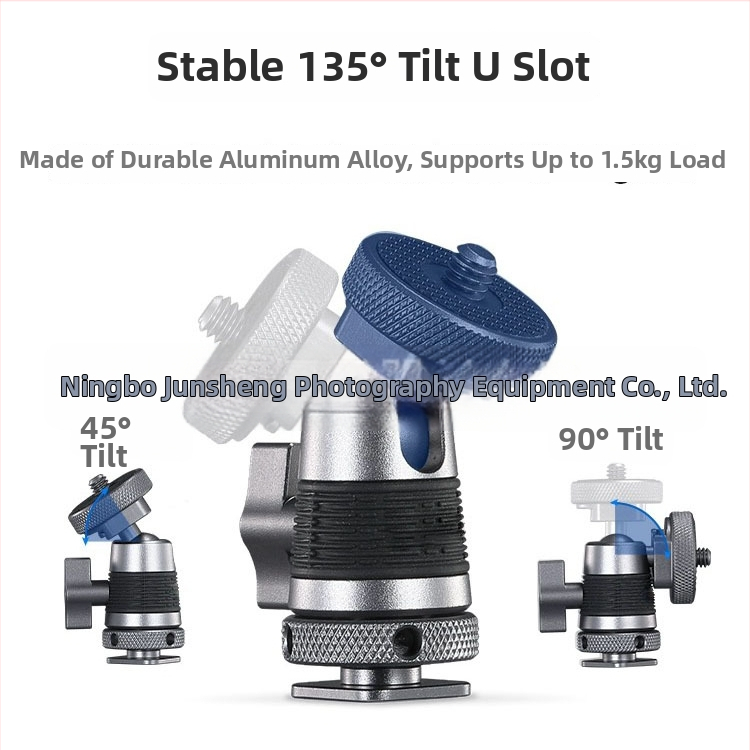 Τριπόδο για κάμερα με μίνι σφαιρική κεφαλή, αλουμινίου κράμα, οριζόντια περιστροφή 360°, κάθετη περιστροφή 90°, βάρος 120 g