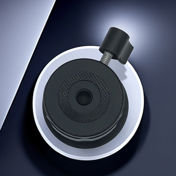 Bază de reglare pentru trepied, aliaj de aluminiu, rotație orizontală 360°, pantă verticală ±10°, montaj 1/4"/3/8", greutate 150 g