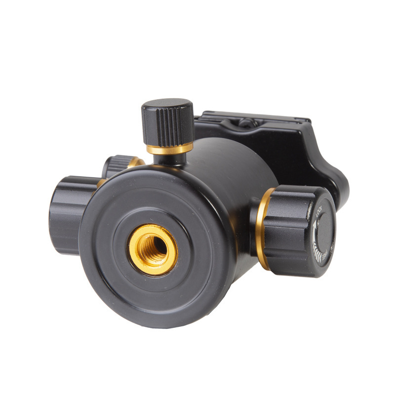 DSLR σφαιρική κεφαλή για κάμερα, πανόραμη καθολική κεφαλή για τρίποδο, 360° περιστροφή, βάρος 0,45 kg, κράμα αλουμινίου, συμβατό με Micro SLR, με βίδα μετατροπής