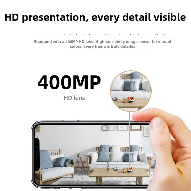 Bezvadu 4G mājas drošības kamera ar attālinātu skatīšanos viedtālrunī, HD nakts redzamība, Wi-Fi, ABS korpuss, DC5V barošana