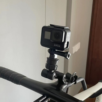 Cap de gimbal pentru cameră, microfon și proiector, cu filet 1/4, cap bal universal, ABS, rotire 360°