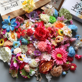 Υλικά DIY για στεφάνι μαλλιών από μεταξωτά λουλούδια — Daisy ποικιλία, τεχνική φλοκ