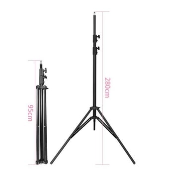 Φωτιστικό στήριγμα φωτογραφίας, 3 τμήματα, κράμα αλουμινίου, υδραυλικό γιμπάλ PTZ, αντοχή φόρτου 6–10 кг