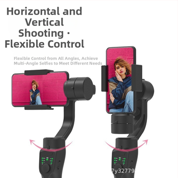 Ručný gimbal pre smartfóny s ABS telom; horizontálne otáčanie 330°; vertikálne naklápanie ±160°; obmedzenie otáčania 330°; hmotnosť 400 g.