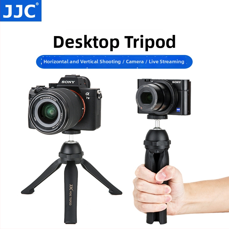 JJC Mini statív pre DSLR s guľovou hlavou – konštrukcia z nylonových vlákien a hliníkovej zliatiny, nosnosť 1,2 kg