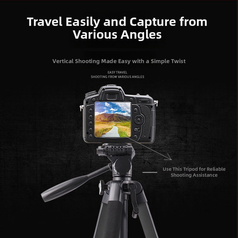 DM65 τρίποδο για φωτογραφίες – κράμα αλουμινίου – 3D PTZ – αντοχή 5 kg – βάρος 1,15 kg