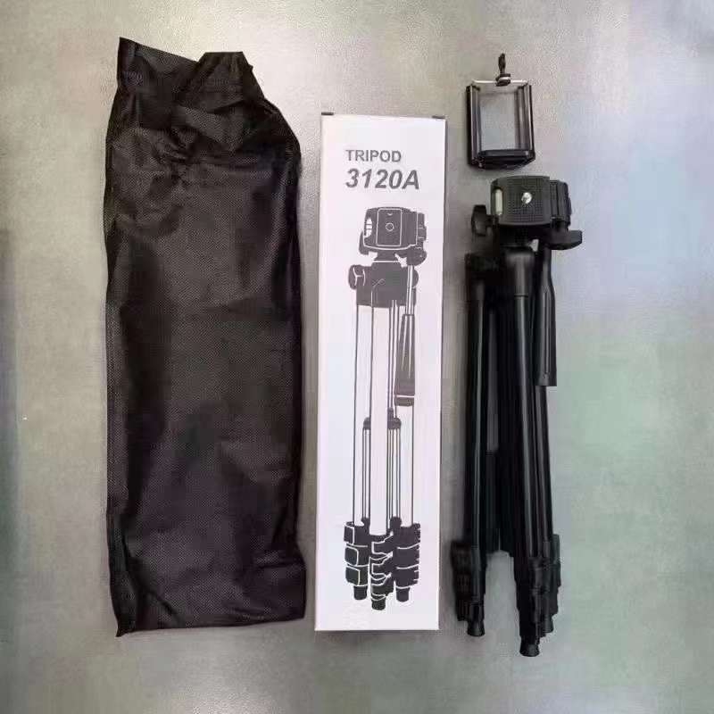 3120 Mobilni tripod za livestream s 3-osi gimballom, 3-sekcijski željezni stalak, težina 420 g, nosivost do 2 kg