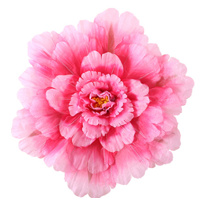 Runwei εξάρτημα χορού με μεταξωτό λουλούδι πεόνια, με ένα κλαδί, για ενήλικες, κατάλληλο για Yangko και τετράγωνο χορό