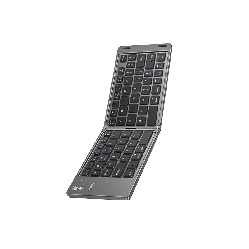 Yesido sklopiva Bluetooth tipkovnica, tiha, 87 tipki, bežična, univerzalna kompatibilnost