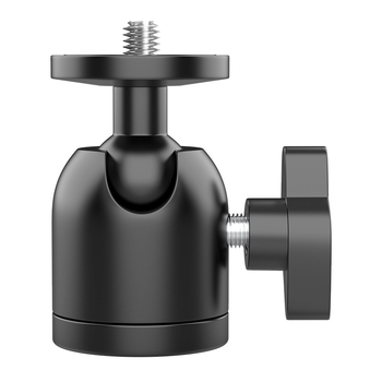 Sferni univerzalni mali pan-tilt stativ za fotografiju, projektor i livestream preko pametnog telefona — aluminijska legura, 360° horizontalno okretanje, 90° vertikalno nagnuće, pričvršćivanje gumbom, težina 114,5 g