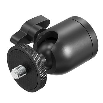 Sferni univerzalni mali pan-tilt stativ za fotografiju, projektor i livestream preko pametnog telefona — aluminijska legura, 360° horizontalno okretanje, 90° vertikalno nagnuće, pričvršćivanje gumbom, težina 114,5 g