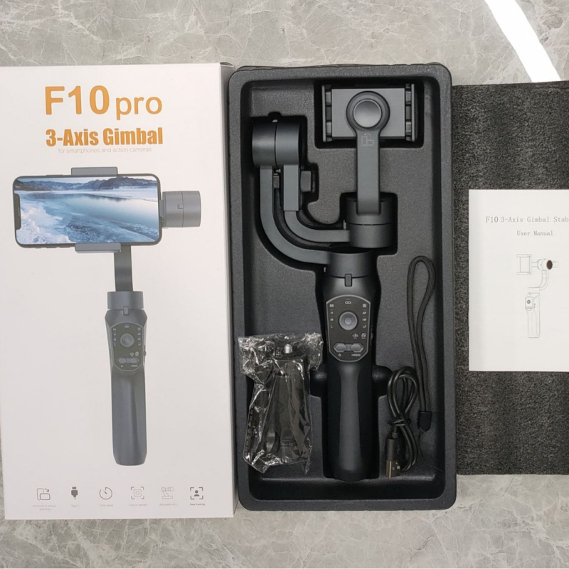 F10 Pro Ručni Gimbal Stabilizator s Tri Osi za Mobitel — ABS Tijelo, Kompatibilan s Mobitelom, Tehnologija Protiv Vibracije