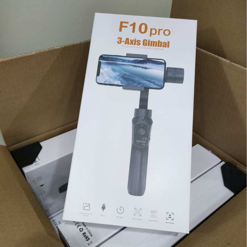 F10 Pro Ručni Gimbal Stabilizator s Tri Osi za Mobitel — ABS Tijelo, Kompatibilan s Mobitelom, Tehnologija Protiv Vibracije