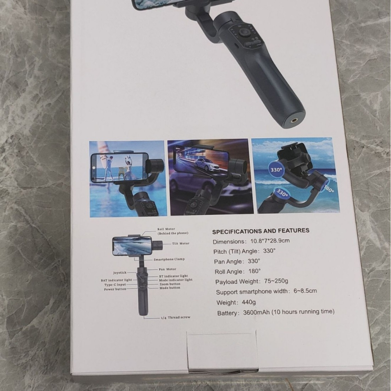 F10 Pro Ručni Gimbal Stabilizator s Tri Osi za Mobitel — ABS Tijelo, Kompatibilan s Mobitelom, Tehnologija Protiv Vibracije