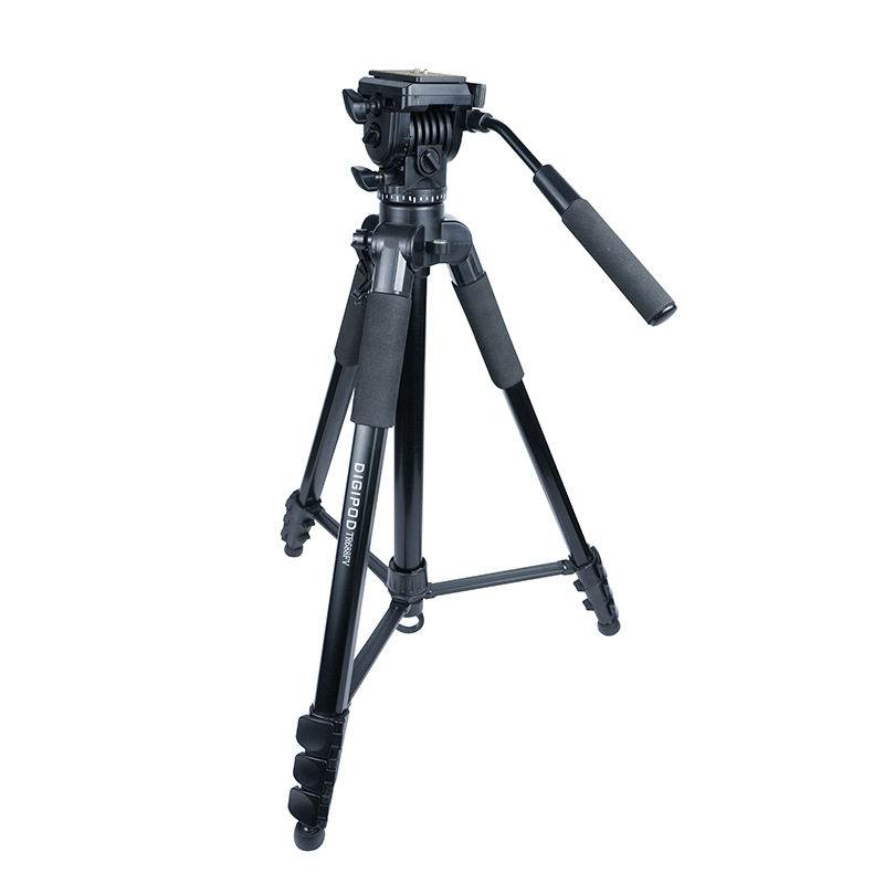 Hliníkový statív s hydraulickou hlavou, 4-dielny, model TR688FV, nosnosť 2–5 kg, platňa s rýchlym uvoľnením