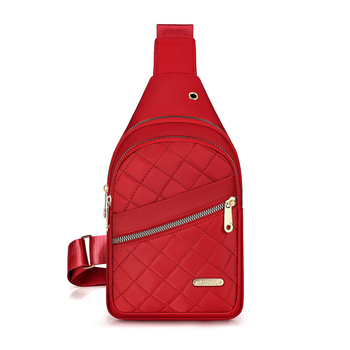 Női crossbody táska - utcai stílus, nylon, cipzár, belső cipzáros zseb, tavasz 2024