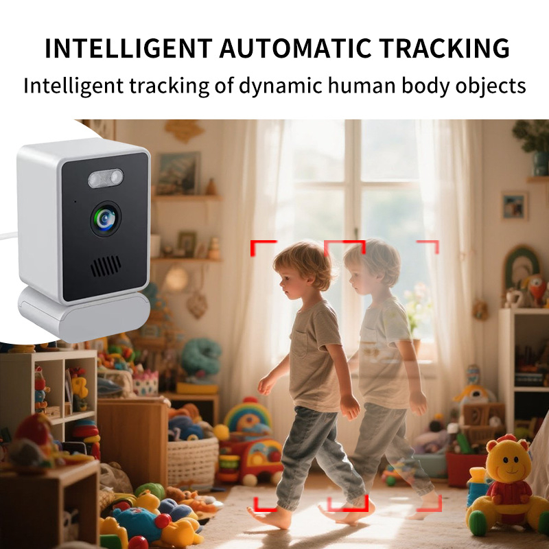 Bežična unutarnja PTZ sigurnosna kamera Shenzhen, 360° horizontalna i 90° vertikalna rotacija, model T37, ABS plastika, 2-kanalni sustav