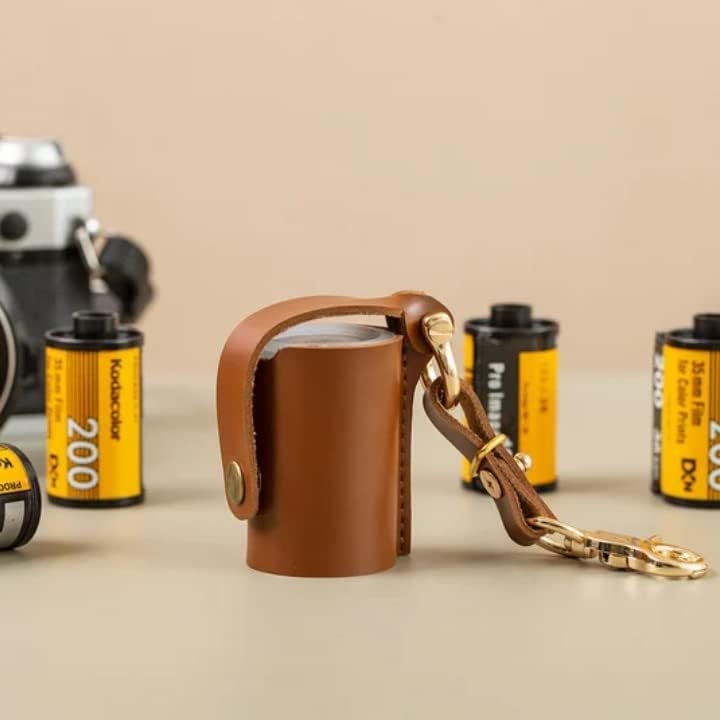 PU kožna torbica za pohranu filmskih traka za kameru, clutch stil, bez podstave, unisex, ljeto 2025