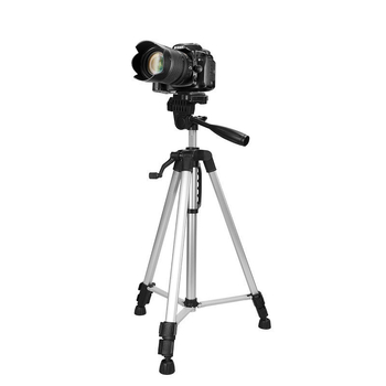 Tripod pentru telefonul mobil cu cap 3D pentru streaming live (3 secțiuni, aliaj de aluminiu, încărcare 2-5 kg)