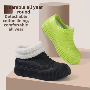 Ženske PVC čizme za kišu, kratki kroj, ravna potpetica, vodootporne, za sve sezone