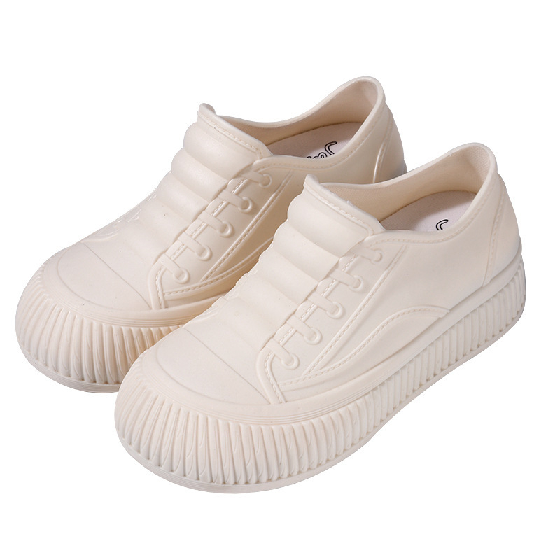 Ženske PVC čizme za kišu, kratki kroj, ravna potpetica, vodootporne, za sve sezone