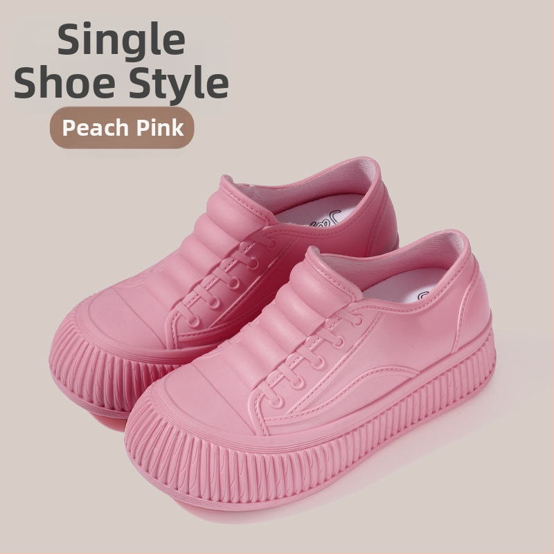 Ženske PVC čizme za kišu, kratki kroj, ravna potpetica, vodootporne, za sve sezone