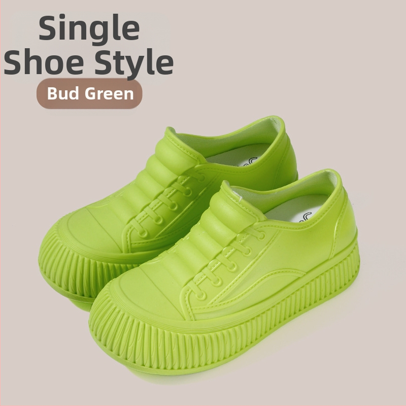 Ženske PVC čizme za kišu, kratki kroj, ravna potpetica, vodootporne, za sve sezone