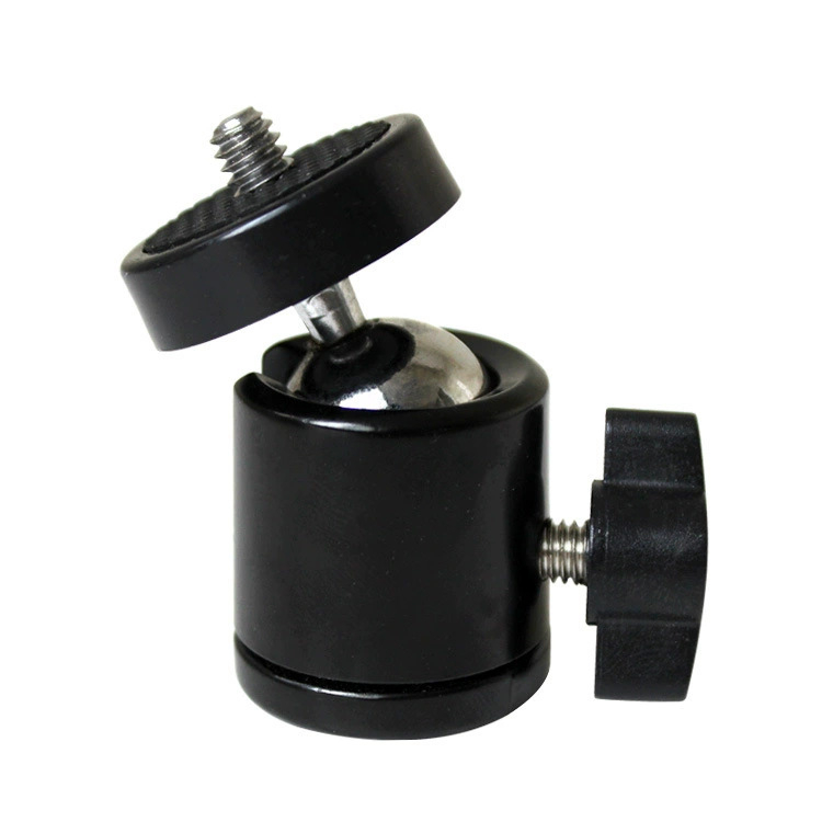 Mini metalna kuglasta glava s 1/4 univerzalnim navojem — 360° horizontalno, 90° okomito