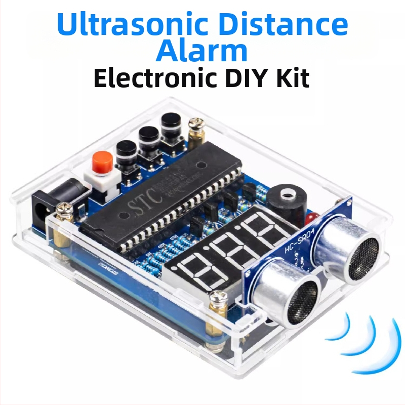 Kit ultrasonor de distanță cu alarmă radar pentru mers înapoi și placă de circuite pentru sudură TJ-56-729 pentru educație