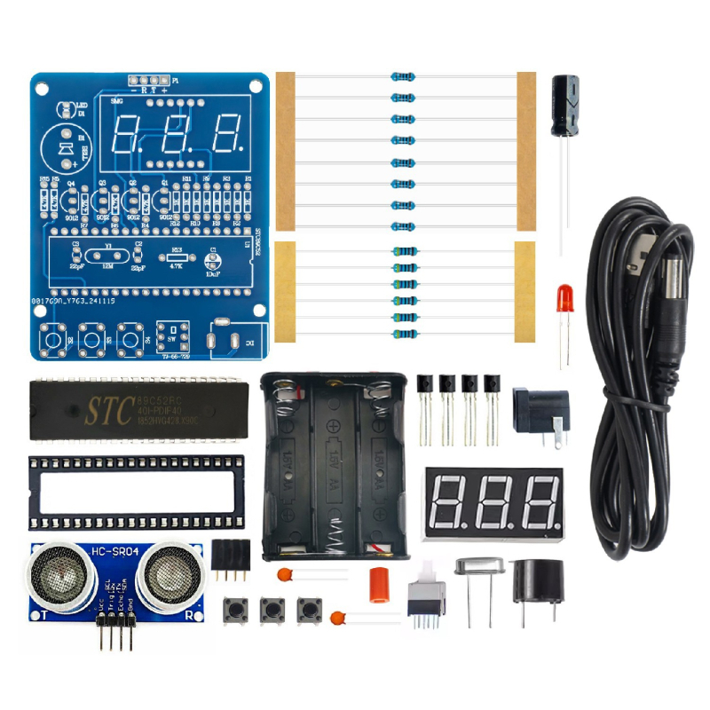 Kit ultrasonor de distanță cu alarmă radar pentru mers înapoi și placă de circuite pentru sudură TJ-56-729 pentru educație