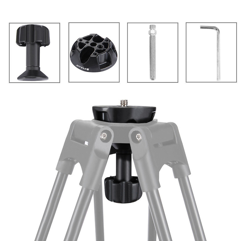 PU3503 Aluminijska baza za kameru s kugličnom glavom i hidrauličnim pan-tiltom, težina 0.405 kg