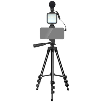 1.3 m hliníkový tripod na osvetlenie a mikrofón, nosnosť 2–5 kg, hmotnosť 0.67 kg, 4-sekciový dizajn