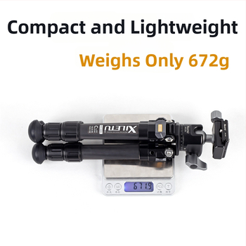 Karbonový statív s guľovou hlavou, 3 sekcie, rýchloupínacia doska, hmotnosť 672 g