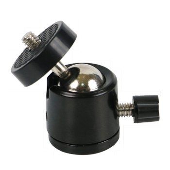 Metalni pan-tilt nosač za rasvjetu i mobitel, 360° rotacija, 75 g, vijčano sučelje, aluminijska legura + plastika