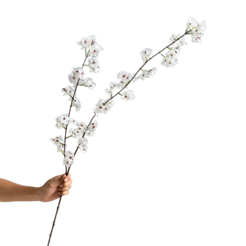 Yunxi Κλάδος Τεχνητών Λουλουδιών – Μακρύς όρθιος κλάδος κερασιού, μεταξωτό και πλαστικό, Zen εμπνευσμένη διακόσμηση γαμήλιας αίθουσας, αξεσουάρ φωτογράφισης