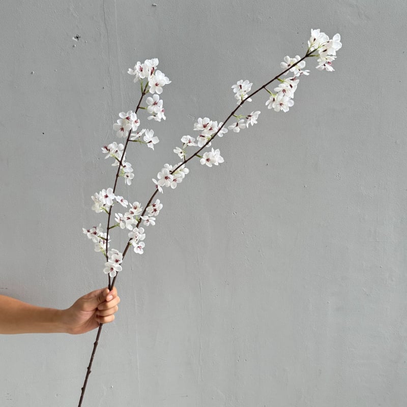 Yunxi Κλάδος Τεχνητών Λουλουδιών – Μακρύς όρθιος κλάδος κερασιού, μεταξωτό και πλαστικό, Zen εμπνευσμένη διακόσμηση γαμήλιας αίθουσας, αξεσουάρ φωτογράφισης